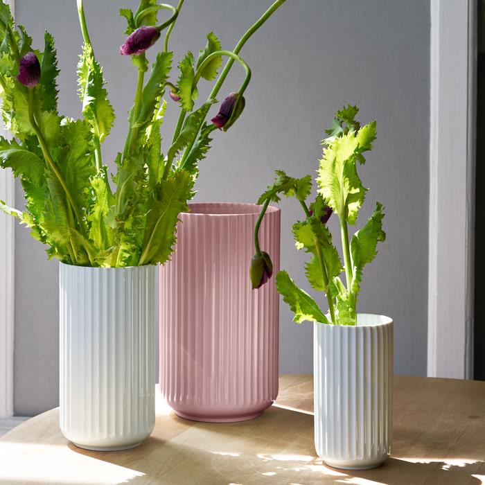 Lyngby Porcelaen Vase — Rose