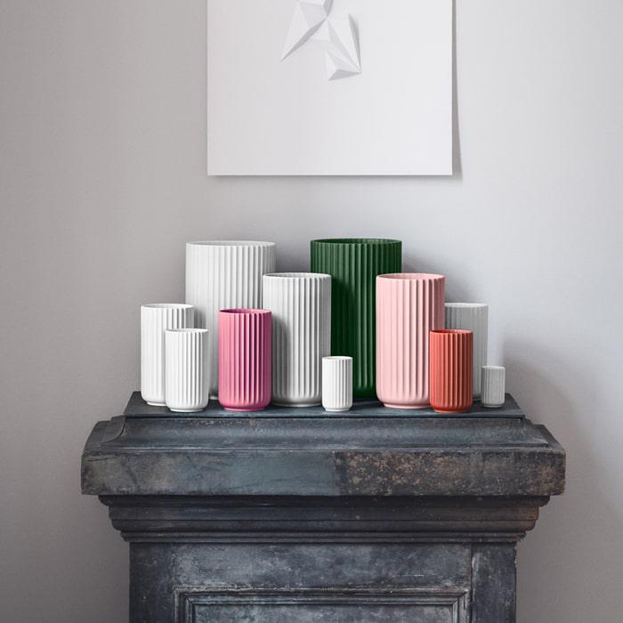 Lyngby Porcelaen Vase — Rose