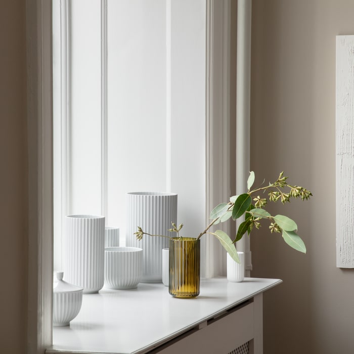 Lyngby Porcelaen Vase — White