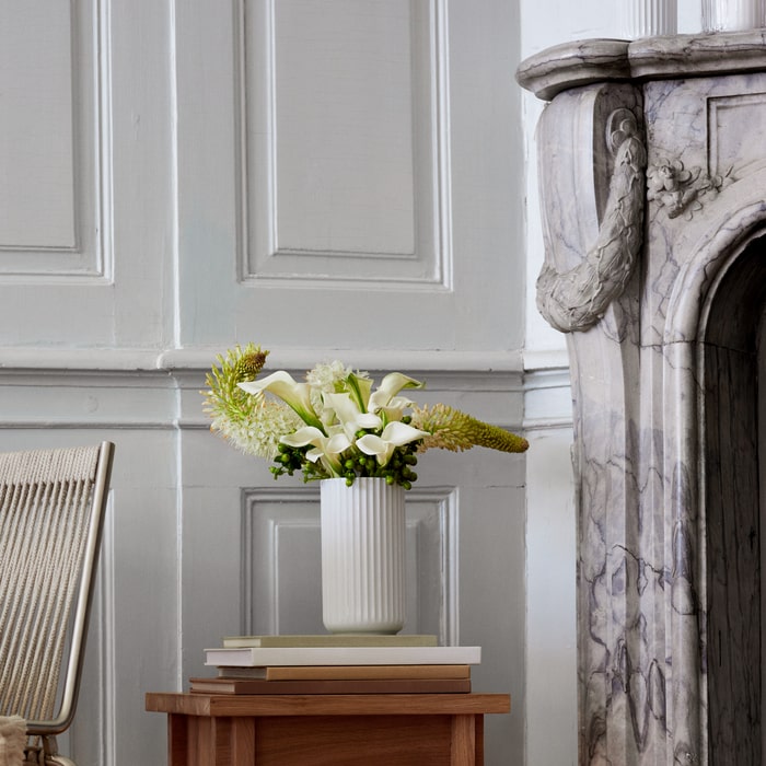 Lyngby Porcelaen Vase — White