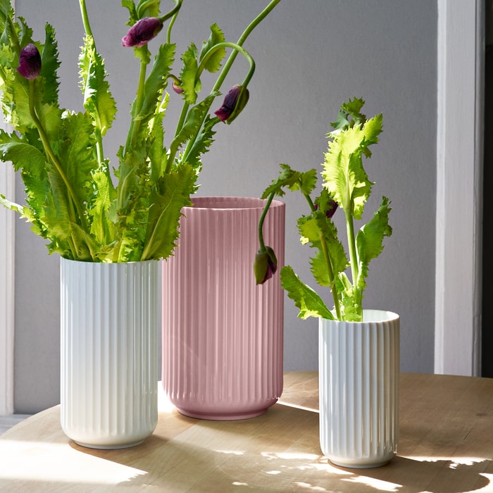 Lyngby Porcelaen Vase — White