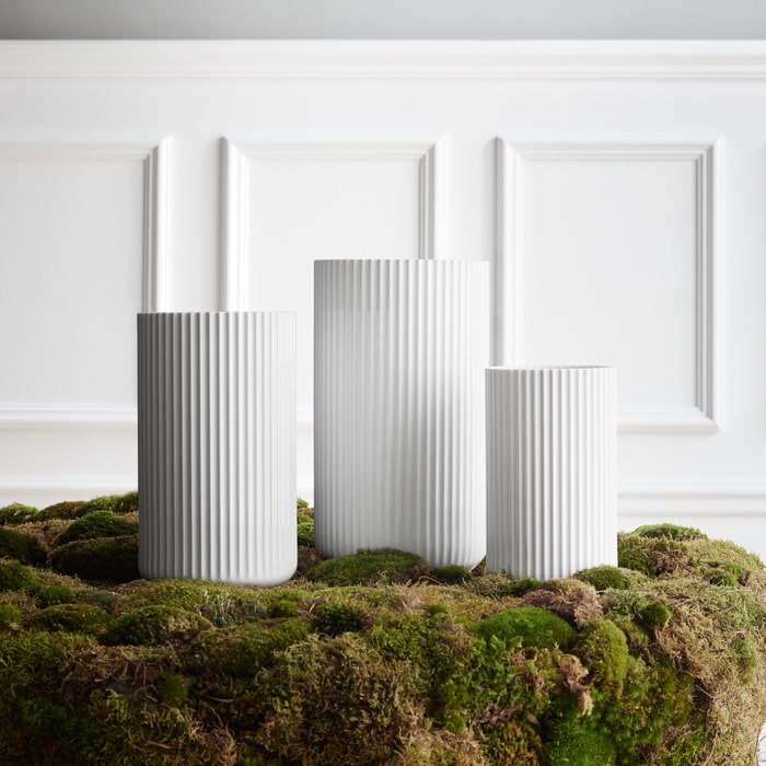 Lyngby Porcelaen Vase — White