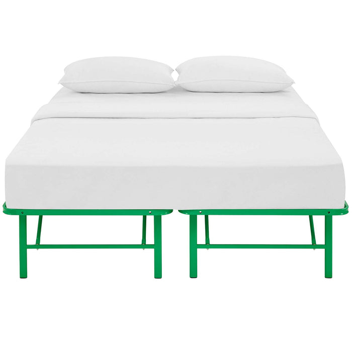 Maja Stainless Steel Full Platform Bed Frame - Green Denmark Home