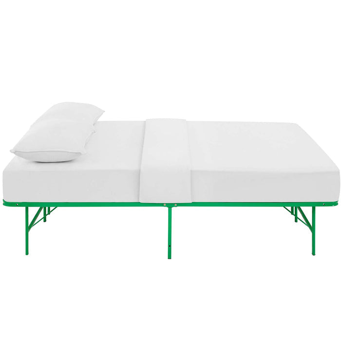 Maja Stainless Steel Full Platform Bed Frame - Green Denmark Home