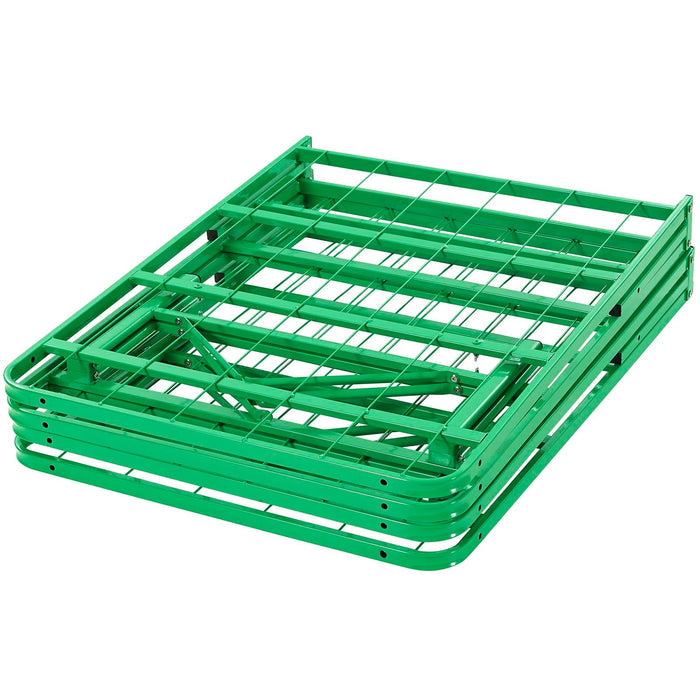 Maja Stainless Steel Full Platform Bed Frame - Green Denmark Home