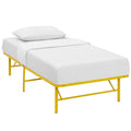 Maja Stainless Steel Twin Platform Bed Frame - White (Copy) Denmark Home