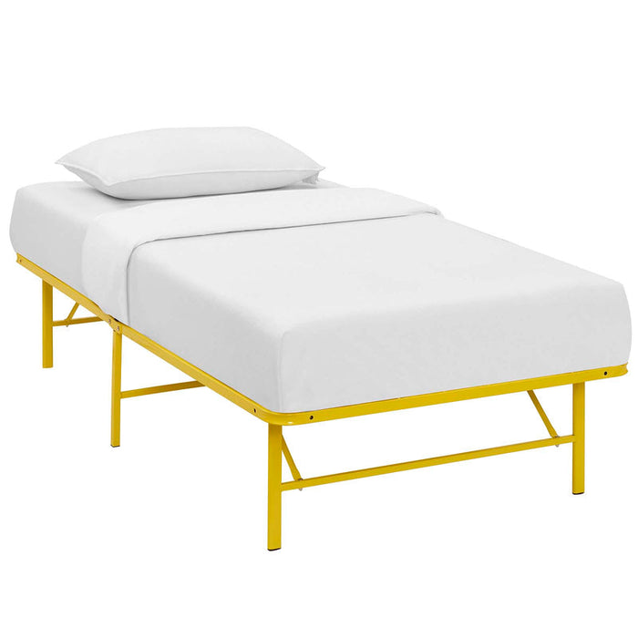 Maja Stainless Steel Twin Platform Bed Frame - White (Copy) Denmark Home