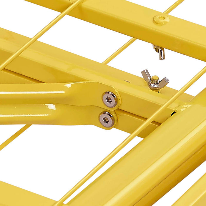 Maja Stainless Steel Twin Platform Bed Frame - Yellow Denmark Home