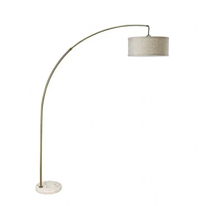 Marcell Arch Floor Lamp - Antique Gold with Marble Base Denmark Home