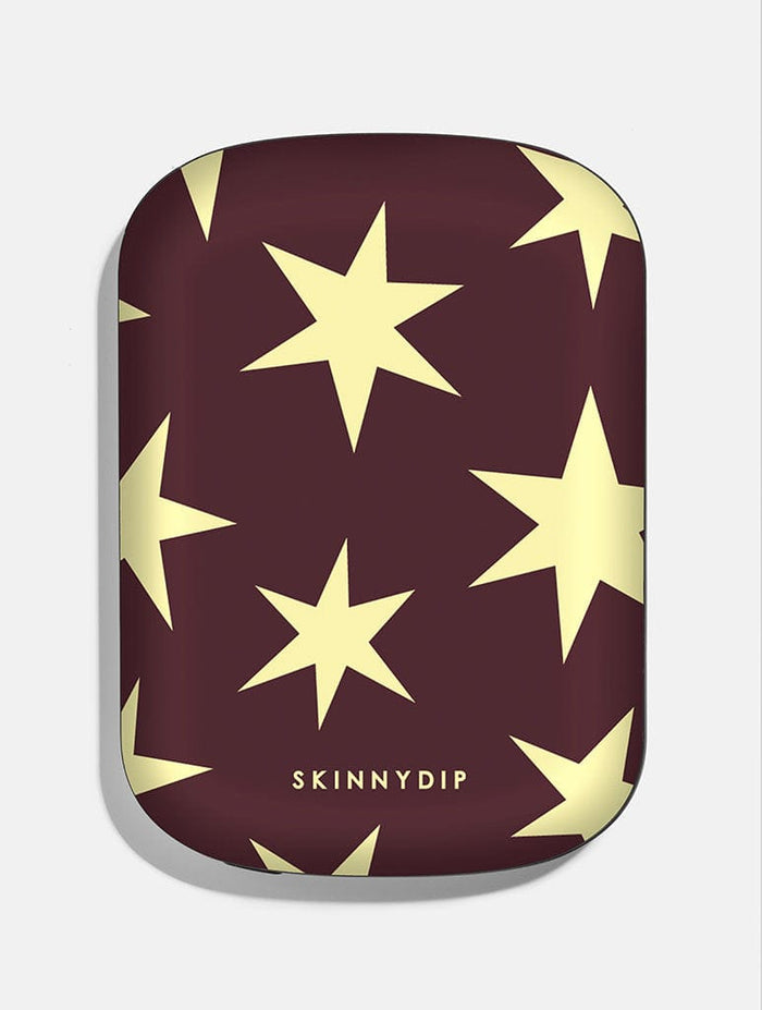Maroon and Yellow Stars  Portable Magsafe Charger Portable Chargers Skinnydip London