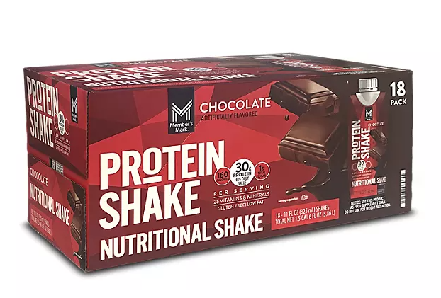 Member's Mark 30g High Protein Shake, Chocolate (11 fl. oz., 18 pk.)