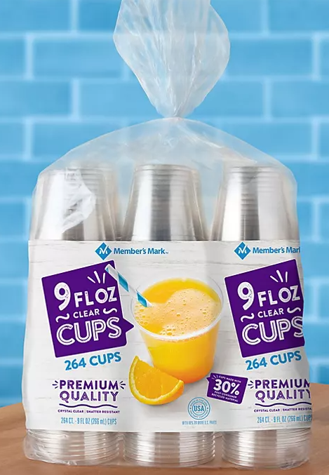 Member's Mark Clear Plastic Cups (9 oz., 264 ct.) - Eshop House LLC