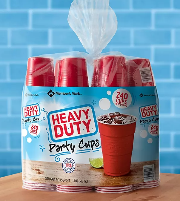 Member's Mark Heavy-Duty Red Cups (18 oz., 240 ct.) - Eshop House LLC
