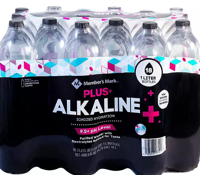 Member's Mark Plus+ Alkaline Water (1L., 18 pk.) - Eshop House LLC