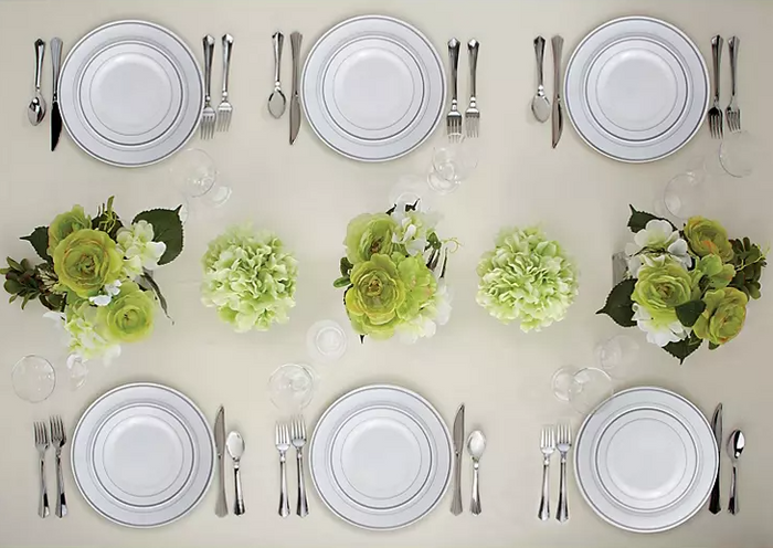 Member's Mark Premium Plastic Heavyweight Plates, Combo Pack (48 ct.) - Eshop House LLC