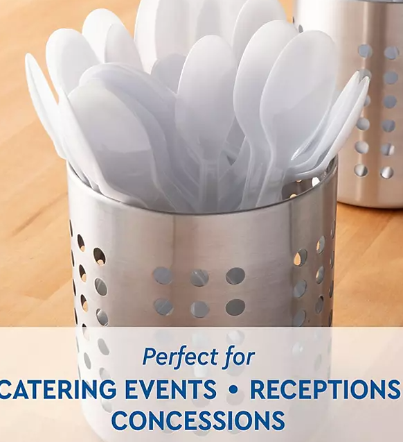 Member's Mark White Plastic Spoons (600 ct.) - Eshop House LLC