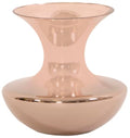 Metallic Rose Gold Glass Flared Vase Small - Howard Elliott
