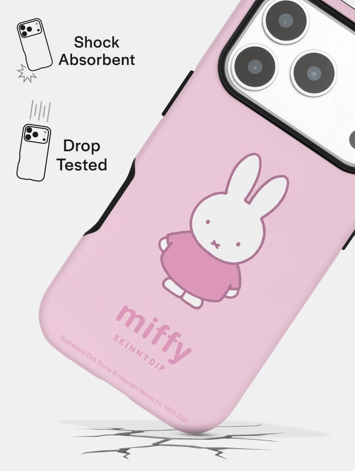 Miffy Pink Standing Ultra Protective iPhone Case Phone Cases Skinnydip London