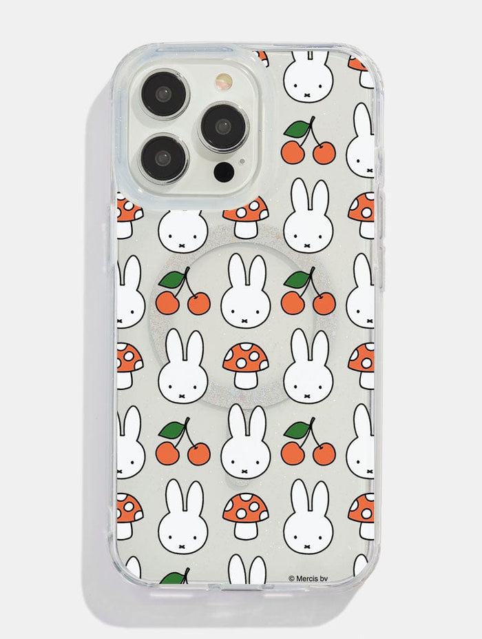 Miffy x Skinnydip Cherry and Mushroom Glitter MagSafe iPhone Case Phone Cases Skinnydip London