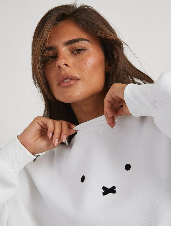 Miffy x Skinnydip Face Sweatshirt Tops & T-Shirts Skinnydip London