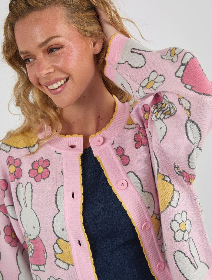Miffy x Skinnydip Flower Knitted Cardigan Jumpers & Cardigans Skinnydip London