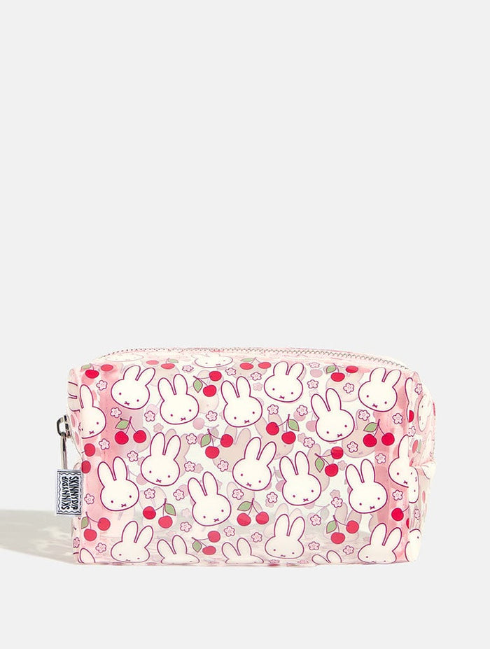 Miffy x Skinnydip Pink Flower Makeup Bag Makeup Bags & Wash Bags Skinnydip London