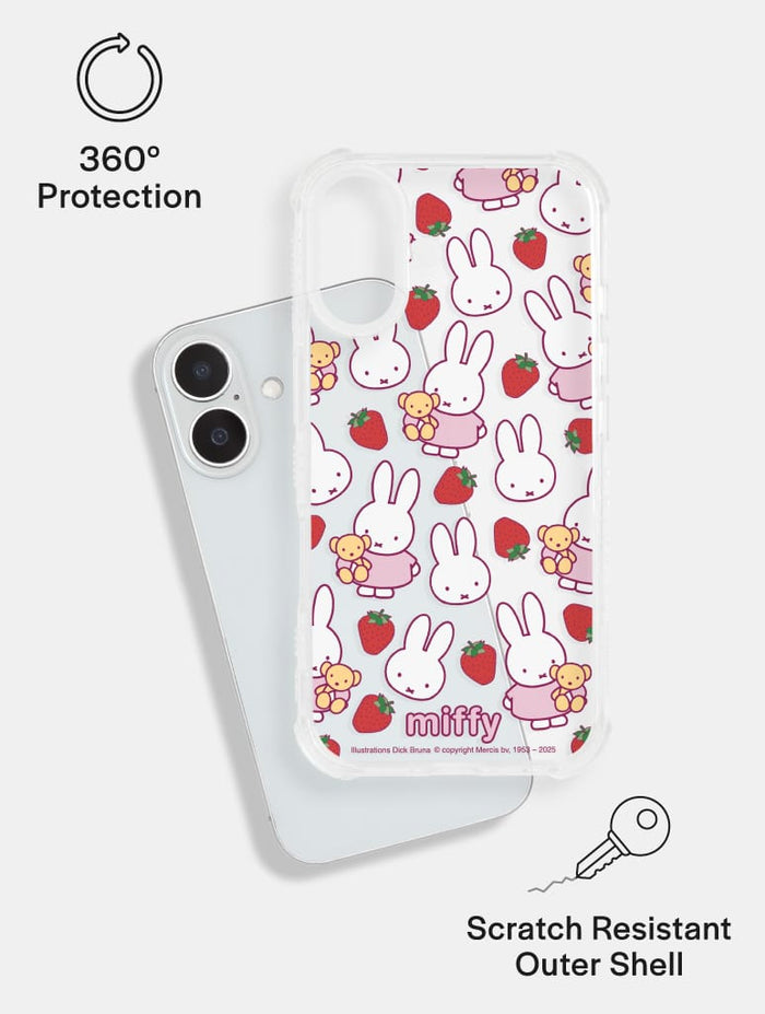 Miffy x Skinnydip Strawberry Shock iPhone Case Phone Cases Skinnydip London