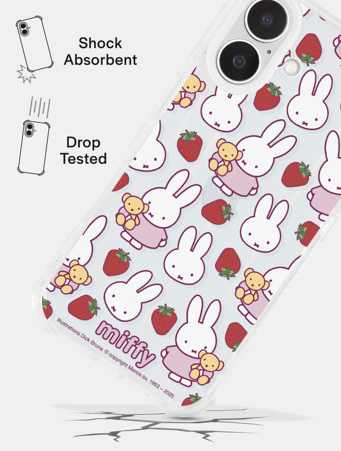 Miffy x Skinnydip Strawberry Shock iPhone Case Phone Cases Skinnydip London