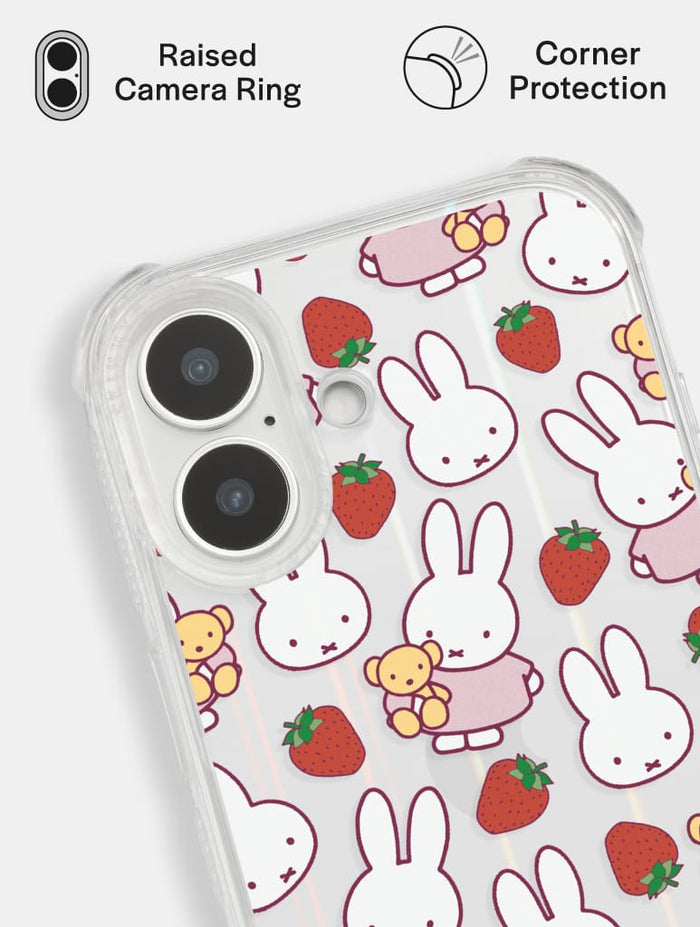 Miffy x Skinnydip Strawberry Shock iPhone Case Phone Cases Skinnydip London