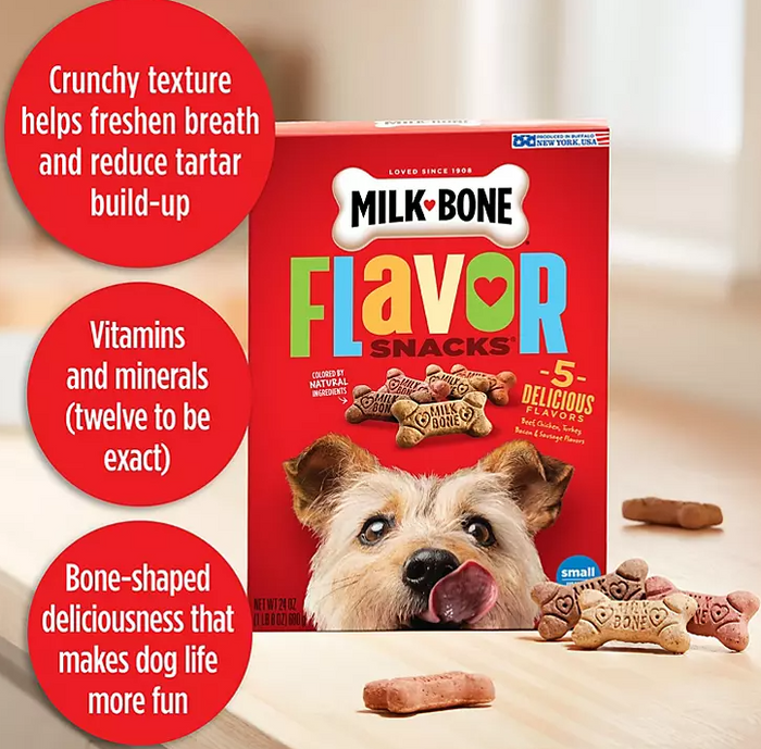 Milk-Bone Flavor Snacks Small Dog Biscuits, Crunchy Variety Pack (8 lbs.) - Eshop House LLC