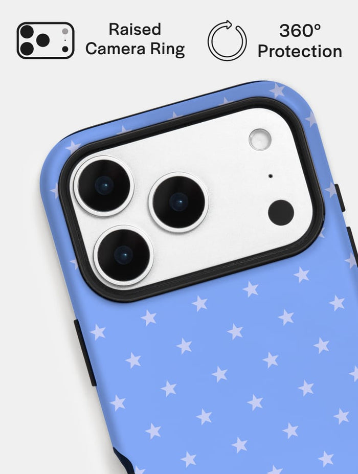 Mini Star Baby Blue Ultra Protective iPhone Case Phone Cases Skinnydip London