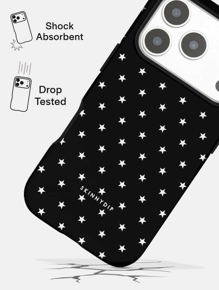 Mini Star Black Ultra Protective iPhone Case Phone Cases Skinnydip London