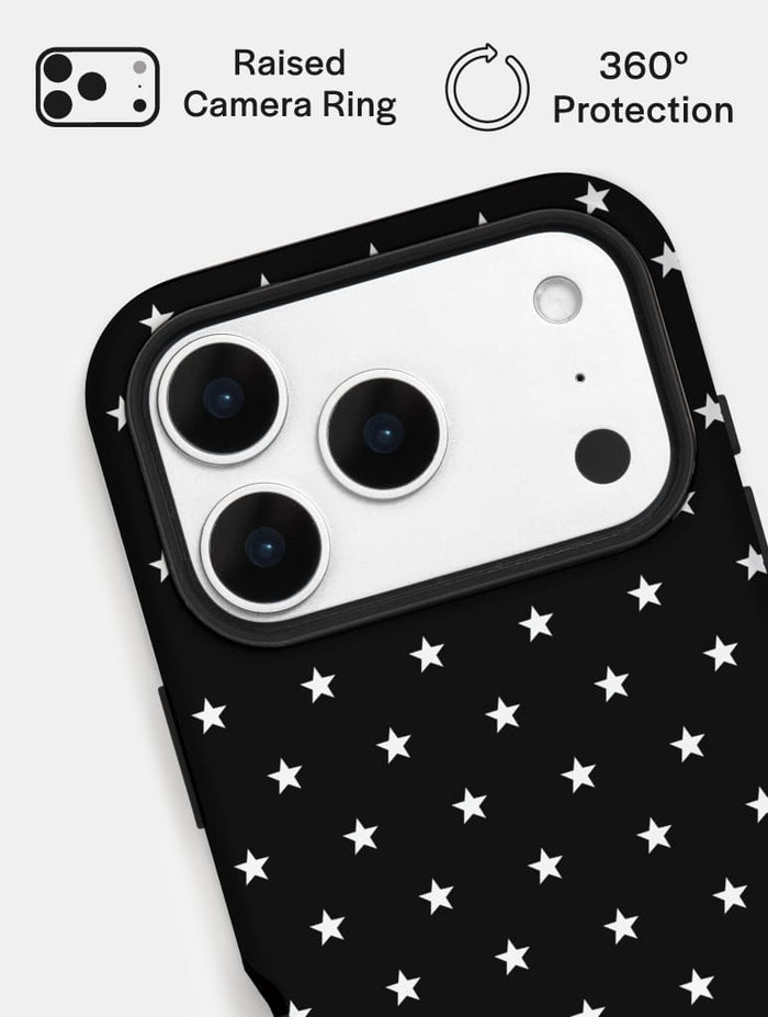 Mini Star Black Ultra Protective iPhone Case Phone Cases Skinnydip London