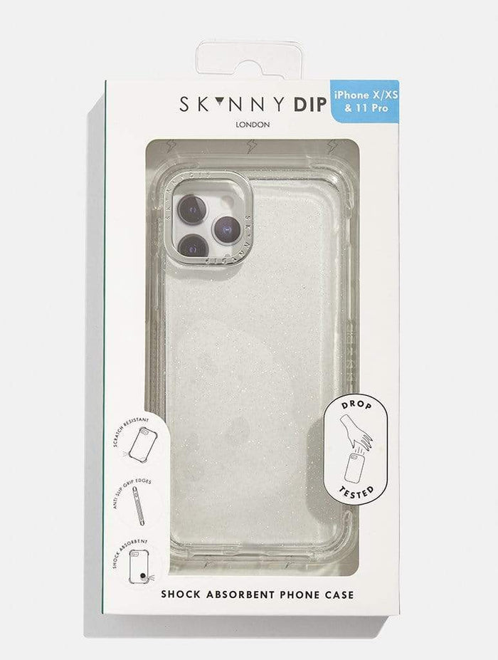 Silver Glitter Shock iPhone Case Phone Case Skinnydip