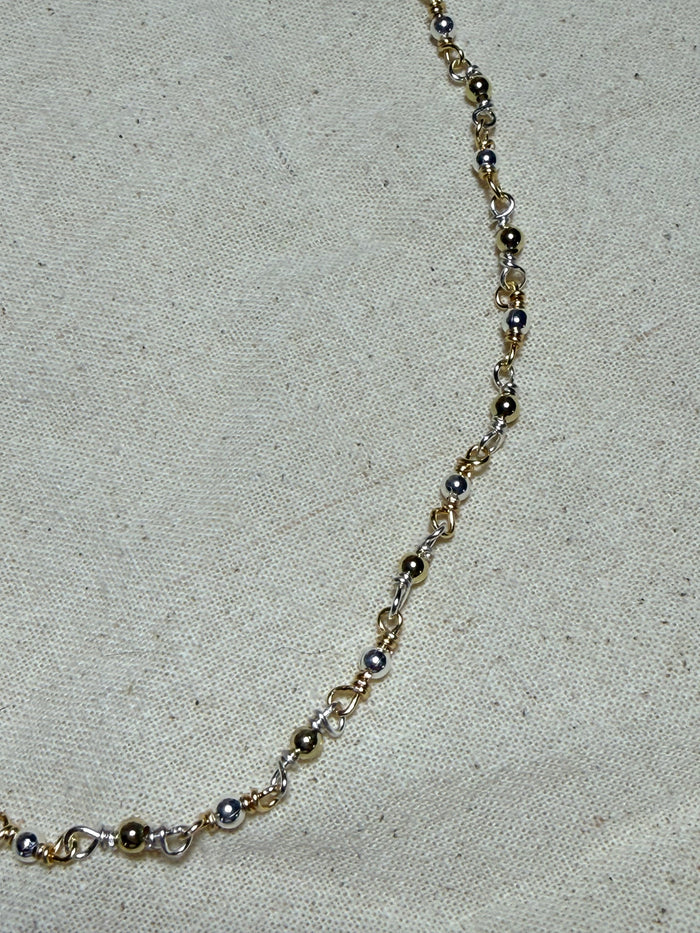 Mixed metal necklace