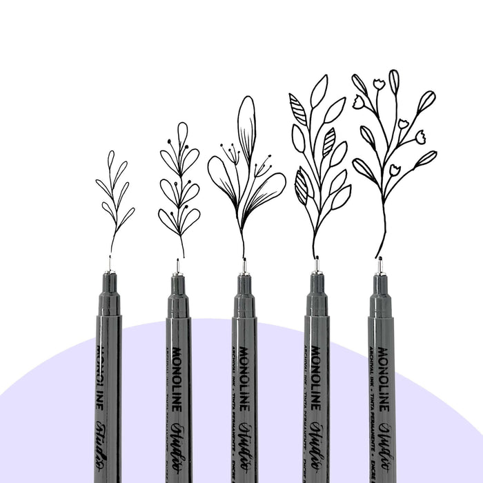 Monoline Studio Archival 5 Piece Pen Set | The Pigeon Letters