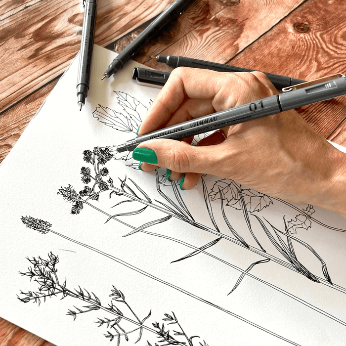 Monoline Studio Archival 5 Piece Pen Set | The Pigeon Letters