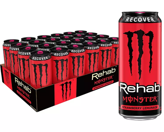 Monster Energy Rehab Strawberry Lemonade (15.5 fl. oz., 24 pk.)