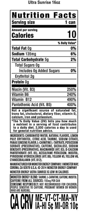 Monster Energy Ultra Sunrise (16 fl. oz., 24 pk.)