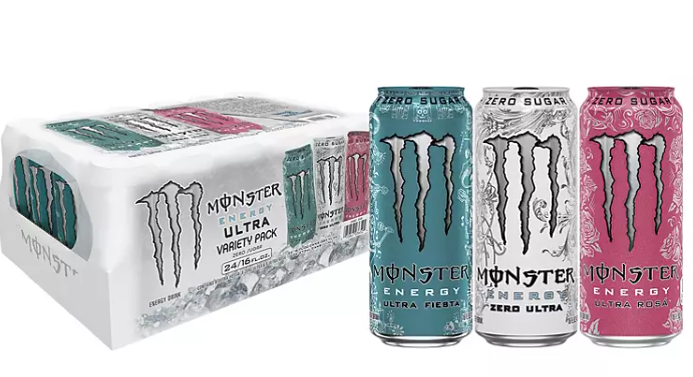 Monster Energy Ultra Variety Pack Zero Ultra, Fiesta and Rosa (16 fl. oz., 24 pk.)