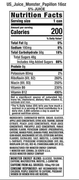 Monster Juice Papillon (16 fl. oz., 24 pk.)