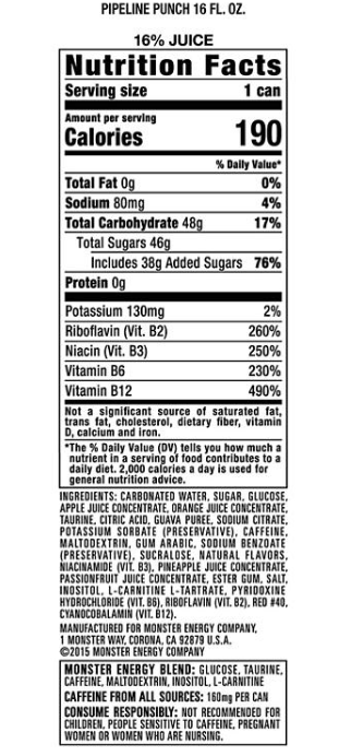 Monster Pipeline Punch (16 oz., 24 pk.)