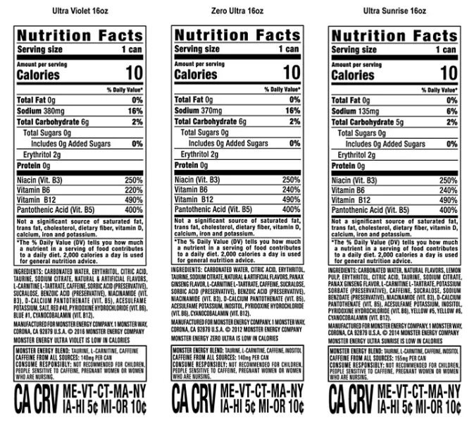 Monster Ultra POW Variety Pack (16oz / 24pk)