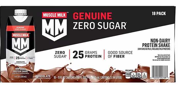 Muscle Milk Genuine Protein Shake, Chocolate (11 fl. oz., 18 pk.)