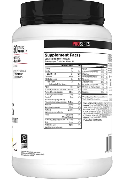 Muscle Milk Pro Series Protein Powder Supplement, Intense Vanilla (40.7 oz.)
