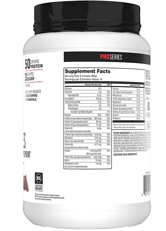 Muscle Milk Pro Series Protein Powder Supplement, Knockout Chocolate (40.7 oz.)