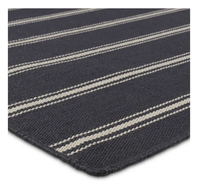 Navy White Laguna  LAG04  2'x3'