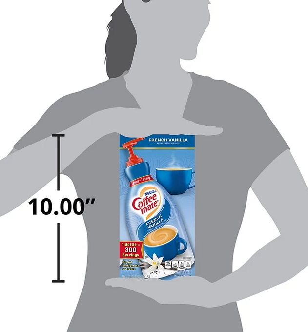 Nestle Coffee mate Liquid Creamer Pump, French Vanilla (1.5 L) - Eshop House LLC