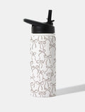 Neutral Bows 18oz Stainless Steel Water Bottle Water Bottles Skinnydip London