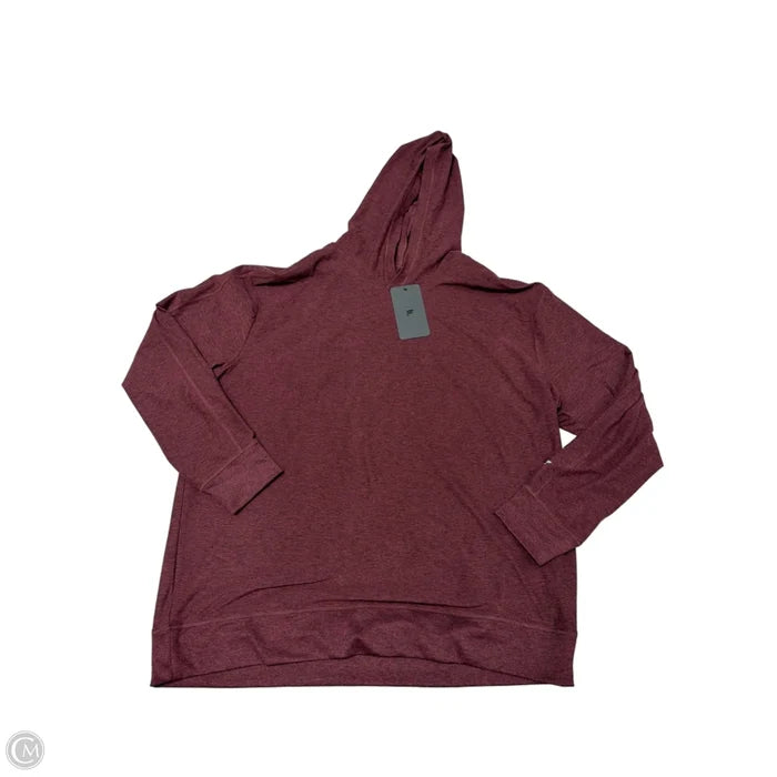New! Athletic Sweatshirt Hoodie By Fabletics In Red, Size: 2x